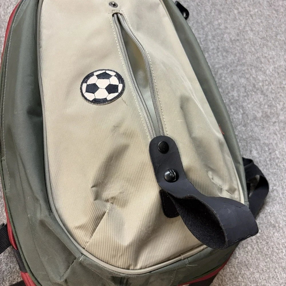 VTG Nike T90 Backpack Soccer Ball Carrier Gorpcore Utility Center Strap Rare